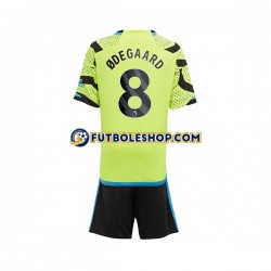 Segunda Equipación del Arsenal Odegaard 8 2023-2024 Manga Corta para Niño (Camiseta y pantalón)