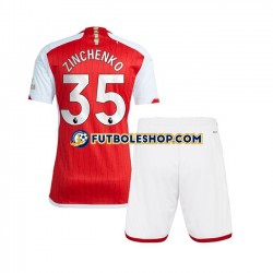 Primera Equipación del Arsenal Oleksandr Zinchenko 35 2023-2024 Manga Corta para Niño (Camiseta y pantalón)