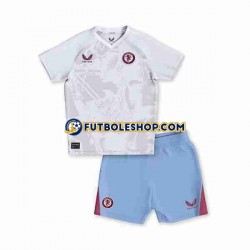 Segunda Equipación del Aston Villa 2023-2024 Manga Corta para Niño (Camiseta y pantalón)