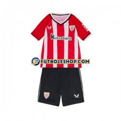 Primera Equipación del Athletic Bilbao 2023-2024 Manga Corta para Niño (Camiseta y pantalón)