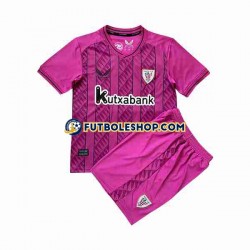 Segunda Equipación del Athletic Bilbao Portero 2023-2024 Manga Corta para Niño (Camiseta y pantalón)