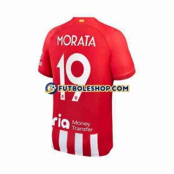Primera Equipación del Atlético Madrid Alvaro Morata 19 2023-2024 Manga Corta para Hombre