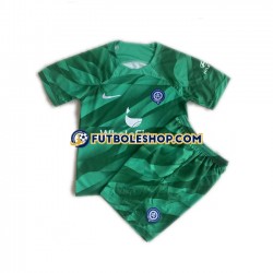 Segunda Equipación del Atlético Madrid Portero 2023-2024 Manga Corta para Niño (Camiseta y pantalón)