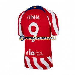 Primera Equipación del Atlético Madrid Matheus Cunha 9 2022-2023 Manga Corta para Hombre