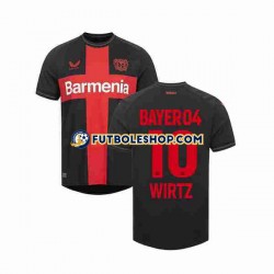 Primera Equipación del Bayer 04 Leverkusen Florian Wirtz 10 2023-2024 Manga Corta para Hombre
