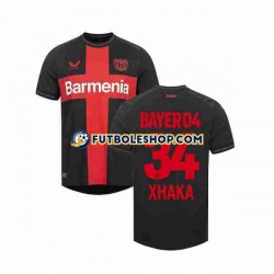 Primera Equipación del Bayer 04 Leverkusen Granit Xhaka 34 2023-2024 Manga Corta para Hombre