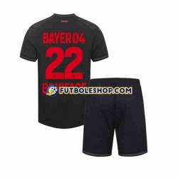 Primera Equipación del Bayer 04 Leverkusen Victor Boniface 22 2023-2024 Manga Corta para Niño (Camiseta y pantalón)