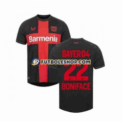 Primera Equipación del Bayer 04 Leverkusen Victor Boniface 22 2023-2024 Manga Corta para Hombre