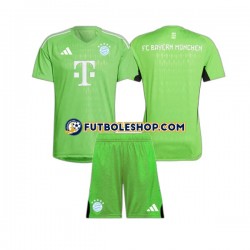 Segunda Equipación del Bayern de Múnich Portero 2023-2024 Manga Corta para Niño (Camiseta y pantalón)