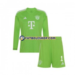 Segunda Equipación del Bayern de Múnich Portero Manuel Neuer 1 2023-2024 ML para Niño (Camiseta y pantalón)