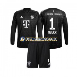 Primera Equipación del Bayern de Múnich Portero Manuel Neuer 1 2023-2024 ML para Niño (Camiseta y pantalón)