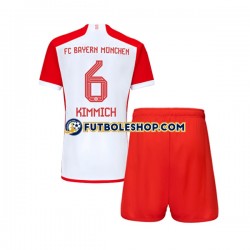 Primera Equipación del Bayern de Múnich Joshua Kimmich 6 2023-2024 Manga Corta para Niño (Camiseta y pantalón)