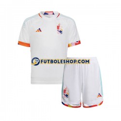 Segunda Equipación del Bélgica World Cup 2022 Manga Corta para Niño (Camiseta y pantalón)