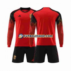 Primera Equipación del Bélgica World Cup 2022 ML para Niño (Camiseta y pantalón)