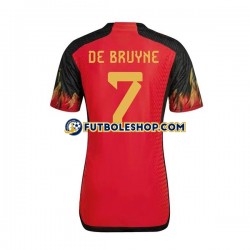 Primera Equipación del Bélgica De Bruyne 7 World Cup 2022 Manga Corta para Hombre