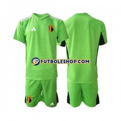 Primera Equipación del Bélgica Portero 2022 Manga Corta para Niño (Camiseta y pantalón)