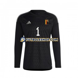 Segunda Equipación del Bélgica Portero Courtois 1 2022 ML para Hombre