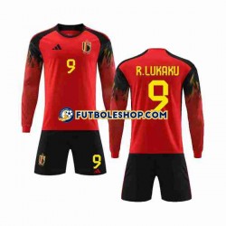 Primera Equipación del Bélgica R.LUKAKU 9 World Cup 2022 ML para Niño (Camiseta y pantalón) Primera Equipación del Bélgica R.LUKAKU 9 World Cup 2022 ML para Niño (Camiseta y pantalón)