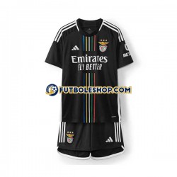 Segunda Equipación del Benfica 2023-2024 Manga Corta para Niño (Camiseta y pantalón)