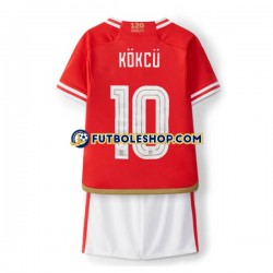 Primera Equipación del Benfica Orkun Kokcu 10 2023-2024 Manga Corta para Niño (Camiseta y pantalón)