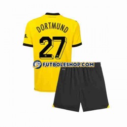 Primera Equipación del Borussia Dortmund Karim Adeyemi 27 2023-2024 Manga Corta para Niño (Camiseta y pantalón)