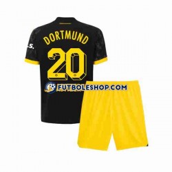 Segunda Equipación del Borussia Dortmund Marcel Sabitzer 20 2023-2024 Manga Corta para Niño (Camiseta y pantalón)