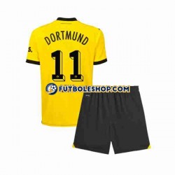 Primera Equipación del Borussia Dortmund Marco Reus 11 2023-2024 Manga Corta para Niño (Camiseta y pantalón)