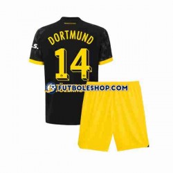 Segunda Equipación del Borussia Dortmund Niclas Fullkrug 14 2023-2024 Manga Corta para Niño (Camiseta y pantalón)