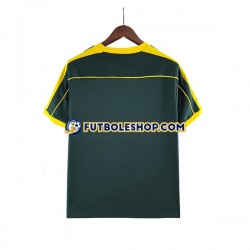 Segunda Equipación del Brasil Portero Retro 1998 Manga Corta para Hombre