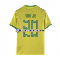 Primera Equipación del Brasil Vinicius Junior 20 World Cup 2022 Manga Corta para Hombre