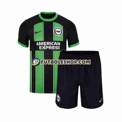 Segunda Equipación del Brighton Hove Albion 2023-2024 Manga Corta para Niño (Camiseta y pantalón)