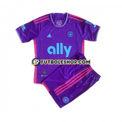 Segunda Equipación del Charlotte FC 2023 Manga Corta para Niño (Camiseta y pantalón)