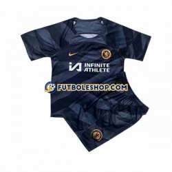 Primera Equipación del Chelsea Portero 2023-2024 Manga Corta para Niño (Camiseta y pantalón)