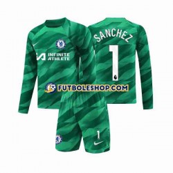 Tercera Equipación del Chelsea Portero Robert Sanchez 1 2023-2024 ML para Niño (Camiseta y pantalón)