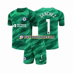 Tercera Equipación del Chelsea Portero Robert Sanchez 1 2023-2024 Manga Corta para Niño (Camiseta y pantalón)
