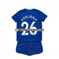 Primera Equipación del Chelsea Kalidou Koulibaly 26 2022-2023 Manga Corta para Niño (Camiseta y pantalón)