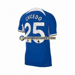 Primera Equipación del Chelsea Moises Caicedo 25 2023-2024 Manga Corta para Hombre