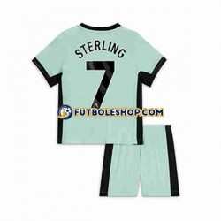 Tercera Equipación del Chelsea Raheem Sterling 7 2023-2024 Manga Corta para Niño (Camiseta y pantalón)
