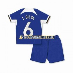 Primera Equipación del Chelsea T.SILVA 6 2023-2024 Manga Corta para Niño (Camiseta y pantalón)