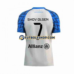 Segunda Equipación del Club Brugge Andreas Skov Olsen 7 2023-2024 Manga Corta para Hombre