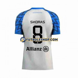 Segunda Equipación del Club Brugge Michal Skoras 8 2023-2024 Manga Corta para Hombre