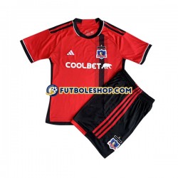 Segunda Equipación del Colo-Colo 2023 Manga Corta para Niño (Camiseta y pantalón)