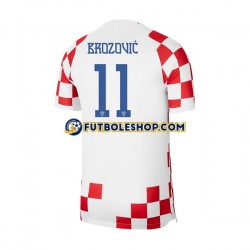 Primera Equipación del Croacia Brozovic 11 World Cup 2022 Manga Corta para Hombre
