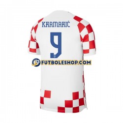 Primera Equipación del Croacia Kramaric 9 World Cup 2022 Manga Corta para Hombre
