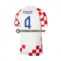 Primera Equipación del Croacia Perisic 4 World Cup 2022 Manga Corta para Hombre
