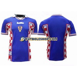 Segunda Equipación del Croacia Retro 1998 Manga Corta para Hombre