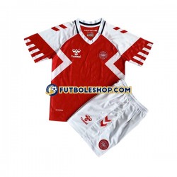 Primera Equipación del Dinamarca 2023 Manga Corta para Niño (Camiseta y pantalón)