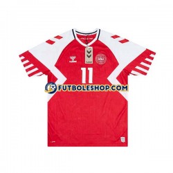 Primera Equipación del Dinamarca Rasmus Hojlund 11 2023-2024 Manga Corta para Hombre