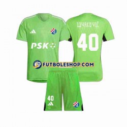 Primera Equipación del Dinamo Zagreb Portero Livakovic 40 2023-2024 Manga Corta para Niño (Camiseta y pantalón)