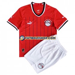Primera Equipación del Egipto 2022 Manga Corta para Niño (Camiseta y pantalón)